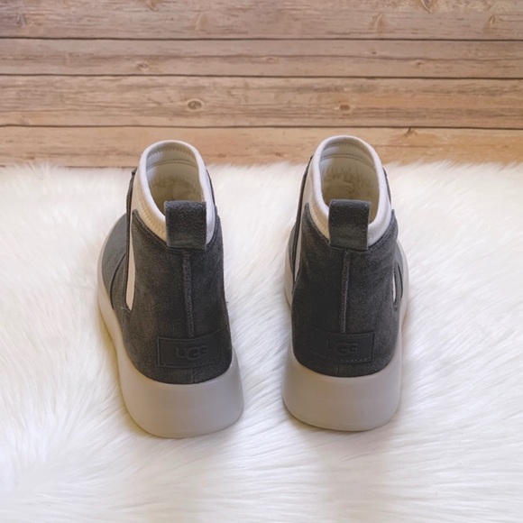 UGG Women’s Classic Boom Bootie Charcoal Boots - Picture 2 of 8